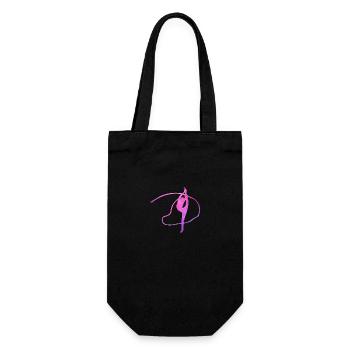 Acrobatic Gymnastics Girls Double Exposure - Gift Bag for Bottles - black - Front