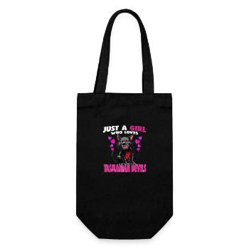 Just a Girl who Loves tasmanian Devils - Gift Bag for Bottles - black - Front