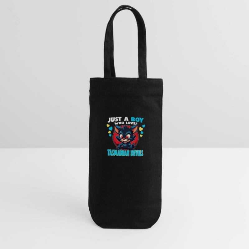 Just a Boy who Loves tasmanian Devils Gift Bag for Bottles