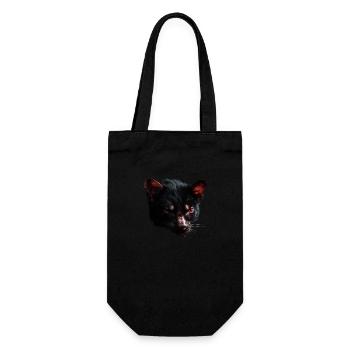 Tasmanian devil head - Gift Bag for Bottles - black - Front
