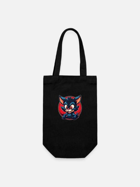 Diable de Tasmanie super mignon - Sac à bouteille - noir