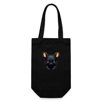 Super cute Dog retro style - Gift Bag for Bottles - black - Front