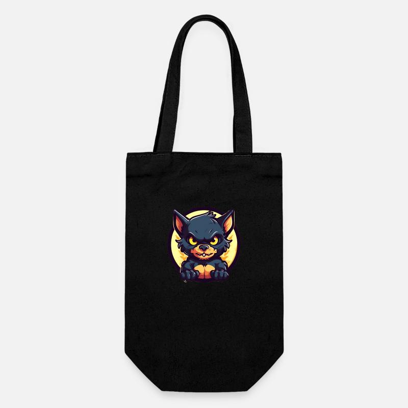 Diable de Tasmanie super mignon - Sac à bouteille - noir