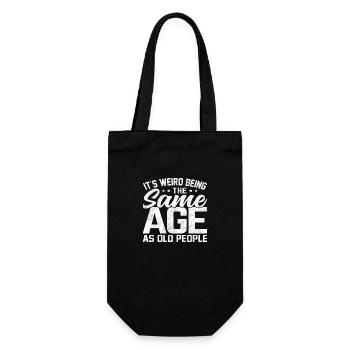 C’est bizarre d’avoir le même âge que les personnes âgées - Sac à bouteille - noir - Devant
