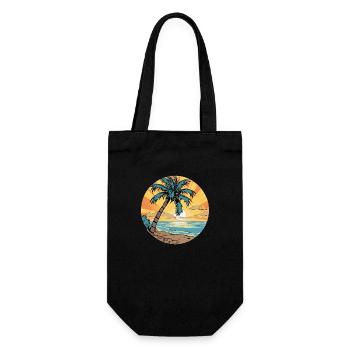 Forever ready for vacation:) - Gift Bag for Bottles - black - Front