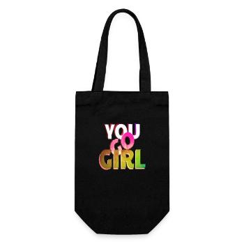 You Go Girl Power Women Girl Feminism Citations Femme - Sac à bouteille - noir - Devant