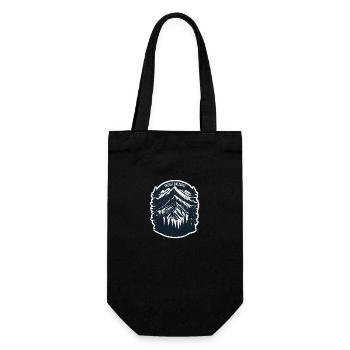 Nature, Wildlife, Outdoor, Forest, Camping, Hiking, Tea - Gift Bag for Bottles - black - Front