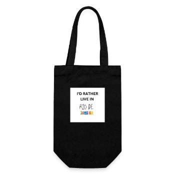 I'D RATHER LIVE IN RIO DE JANEIRO - Geschenkbeutel für Flaschen - Schwarz - Vorne