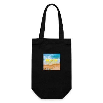 Beach - Geschenkbeutel für Flaschen - Schwarz - Vorne