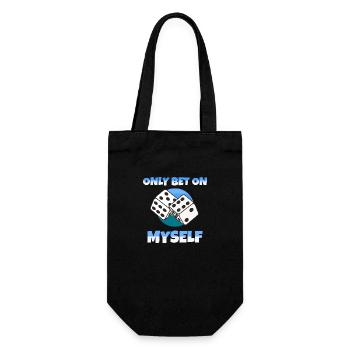 Only Bet on myself - Geschenkbeutel für Flaschen - Schwarz - Vorne