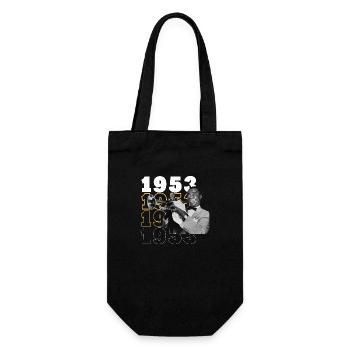Jahrgang 1953 - Geschenkbeutel für Flaschen - Schwarz - Vorne