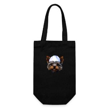 Puppy Yorkshire Terrier Dog Owner Dog - Gift Bag for Bottles - black - Front