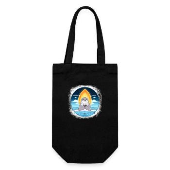 anniversaire cadeau idée anniversaire animal aquatique - Sac à bouteille - noir - Devant