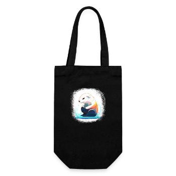 Cute Anniversary Funny Sayings Women City Beer - Gift Bag for Bottles - black - Front