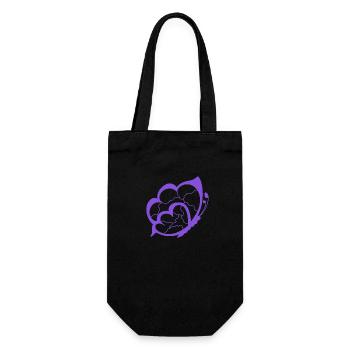 Pattern - Gift Bag for Bottles - black - Front