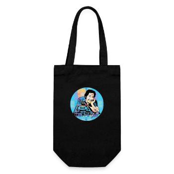 "Feel the Beat" Music - Geschenkbeutel für Flaschen - Schwarz - Vorne