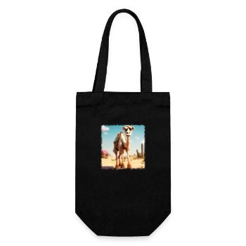 cool camel - Gift Bag for Bottles - black - Front