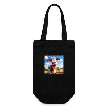 Funny Cow - Gift Bag for Bottles - black - Front