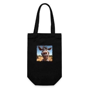 âne fou - Sac à bouteille - noir - Devant