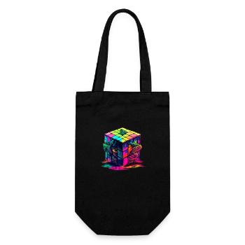 Cube - Gift Bag for Bottles - black - Front