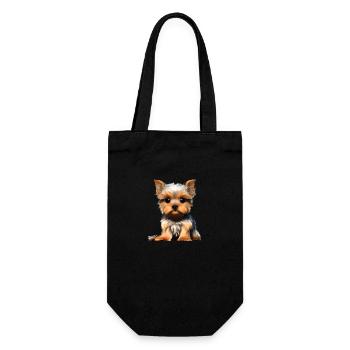 Propriétaire de chiot Dog Yorkshire Terrier Dog - Sac à bouteille - noir - Devant