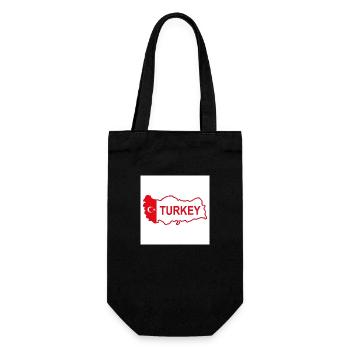 Carte de la Turquie - Sac à bouteille - noir - Devant