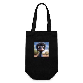 crazy emu - Gift Bag for Bottles - black - Front