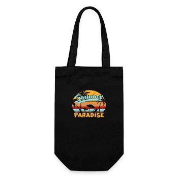 Summer Paradise - Gift Bag for Bottles - black - Front