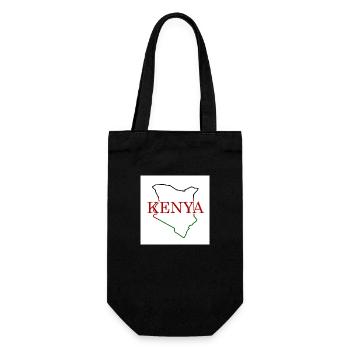 Map of Kenya - Gift Bag for Bottles - black - Front