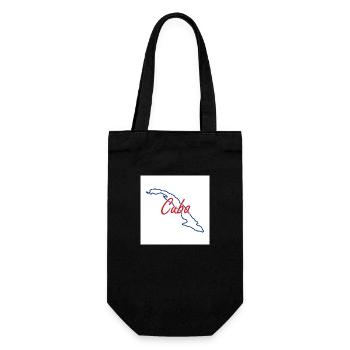 Map of Cuba - Gift Bag for Bottles - black - Front