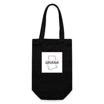 Map of Ghana - Gift Bag for Bottles - black - Front