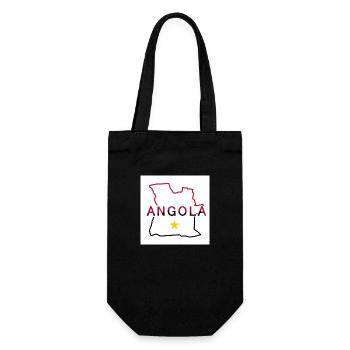 Carte de l’Angola - Sac à bouteille - noir - Devant