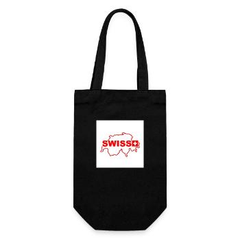 Carte de la Suisse - Sac à bouteille - noir - Devant