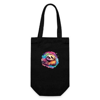 Sloth - Gift Bag for Bottles - black - Front