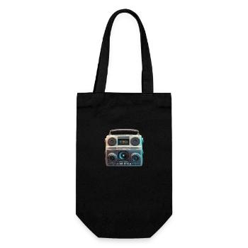Soundblaster - Geschenkbeutel für Flaschen - Schwarz - Vorne