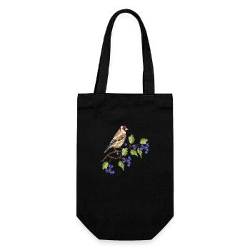 Oiseau coloré - Sac à bouteille - noir - Devant