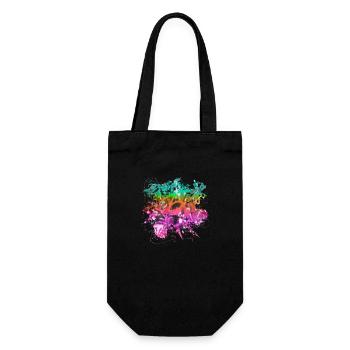 Graffiti style Splash hip hop colors painter color - Gift Bag for Bottles - black - Front