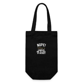 No. Today is canceled due to lack of interest - Gift Bag for Bottles - black - Front