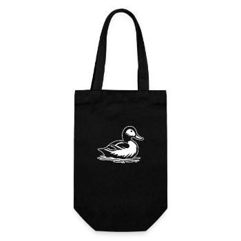 Duck Birds Ducks - Gift Bag for Bottles - black - Front