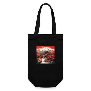 Fuji Dreams: A Journey to Majestic Heights - Gift Bag for Bottles - black - Front
