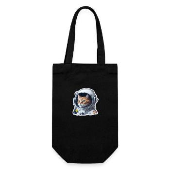 Cat Astronaut Space Cast Friend Cute - Gift Bag for Bottles - black - Front