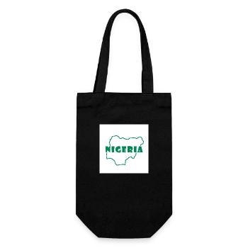Karte von Nigeria - Geschenkbeutel für Flaschen - Schwarz - Vorne
