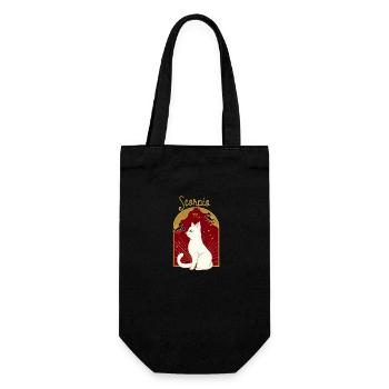 Scorpio Zodiac Sign Cat - Geschenkbeutel für Flaschen - Schwarz - Vorne