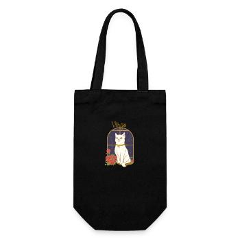 Virgo Zodiac Sign Cat - Geschenkbeutel für Flaschen - Schwarz - Vorne