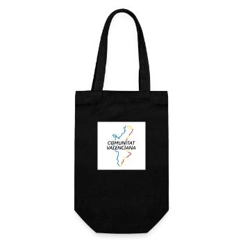 Map of Valencian Community - Gift Bag for Bottles - black - Front