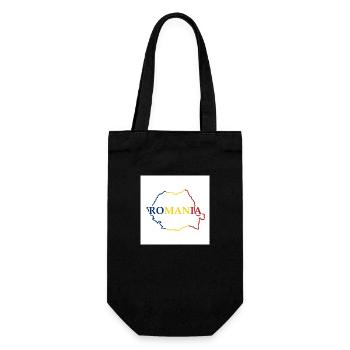 Carte de la Roumanie - Sac à bouteille - noir - Devant