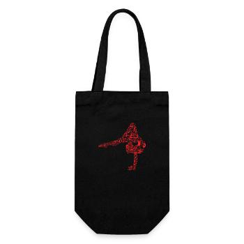Kunstturnen Turnen Rhythmische Sportgymnastik - Geschenkbeutel für Flaschen - Schwarz - Vorne