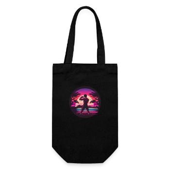Synthwave Fighter - Sac à bouteille - noir - Devant