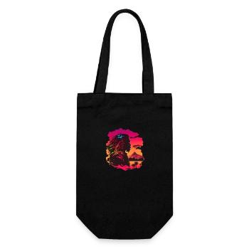 Synthwave Rasta Man - Sac à bouteille - noir - Devant