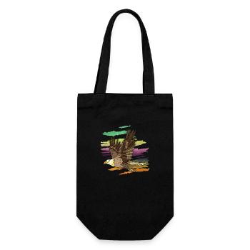 Bird - Gift Bag for Bottles - black - Front